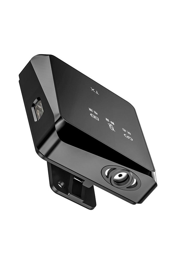 iPhone Uyumlu Kablosuz Yaka Mikrofonu Tak Çalışır Tekli Mini Yaka Mikrofon Lightning - 4