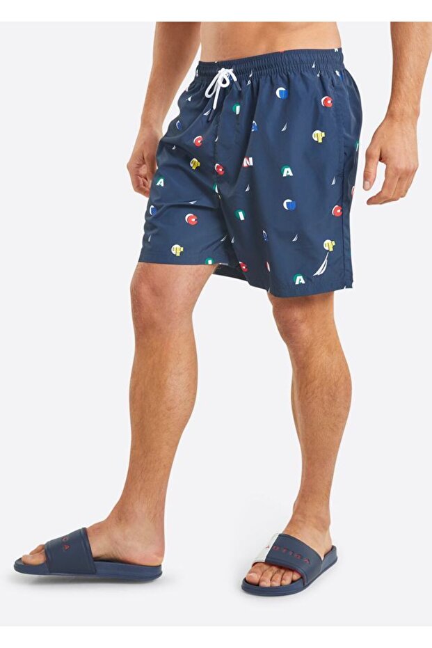 Men's Navy Blue Sea Shorts - N1M01673