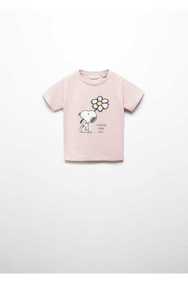 Snoopy baskılı tişört - 3