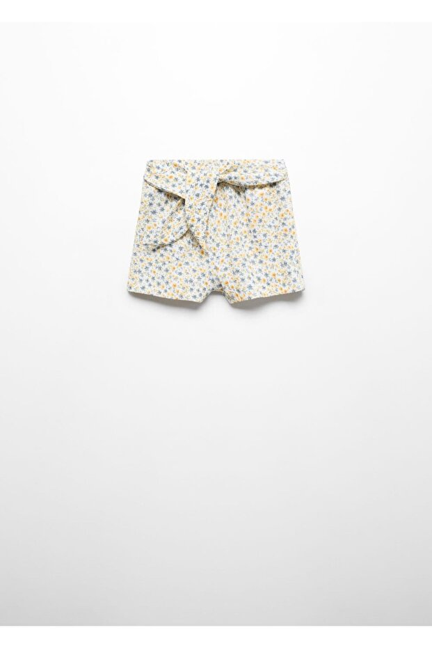 Çiçek desenli şort - 1