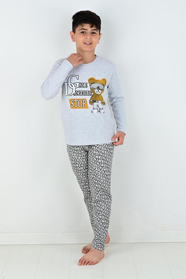 Uzun Kollu Erkek Çocuk Game Dangerous Model Pijama Takımı - 2