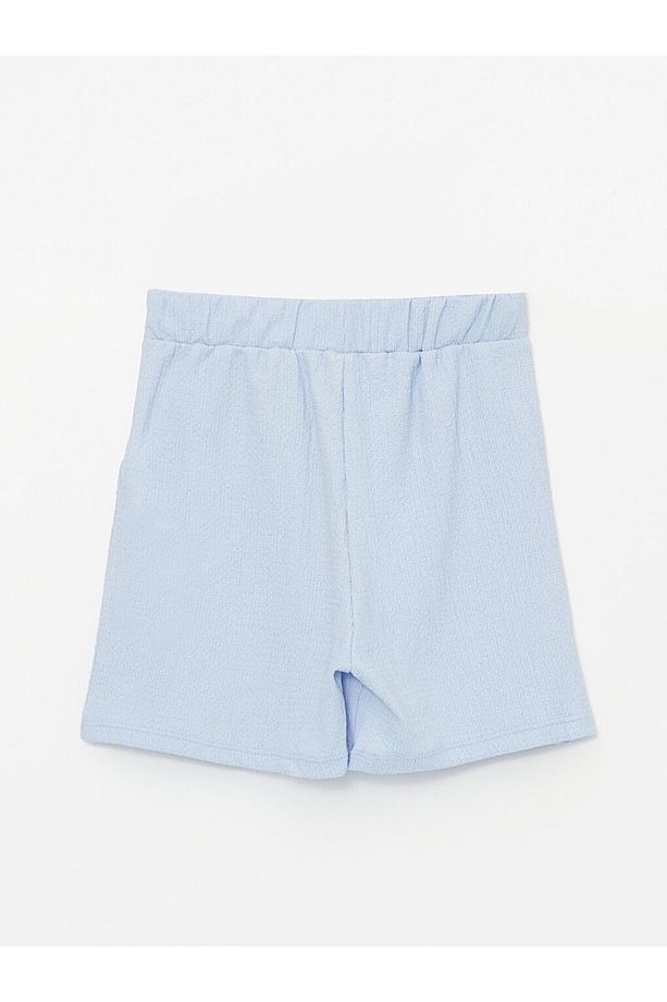Beli Lastikli Basic Kız Çocuk Şort - 4