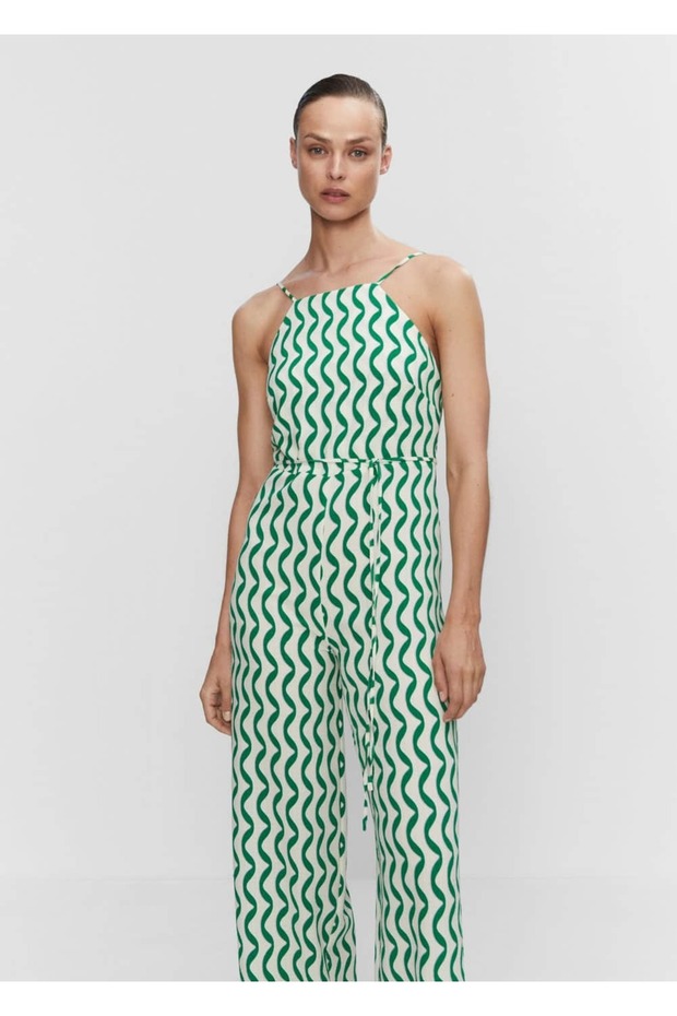 Sırt Dekolteli Uzun Tulum - 1