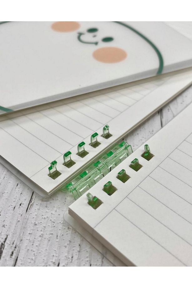 Sevimli Stay Happy Desenli Spiralli Binder B5 Defter / Scrapbook /Notebook/Bullet Journal - 3