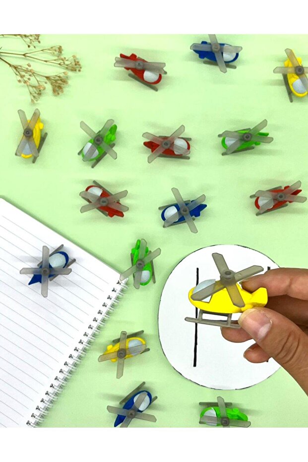 Yellow Helicopter Eraser