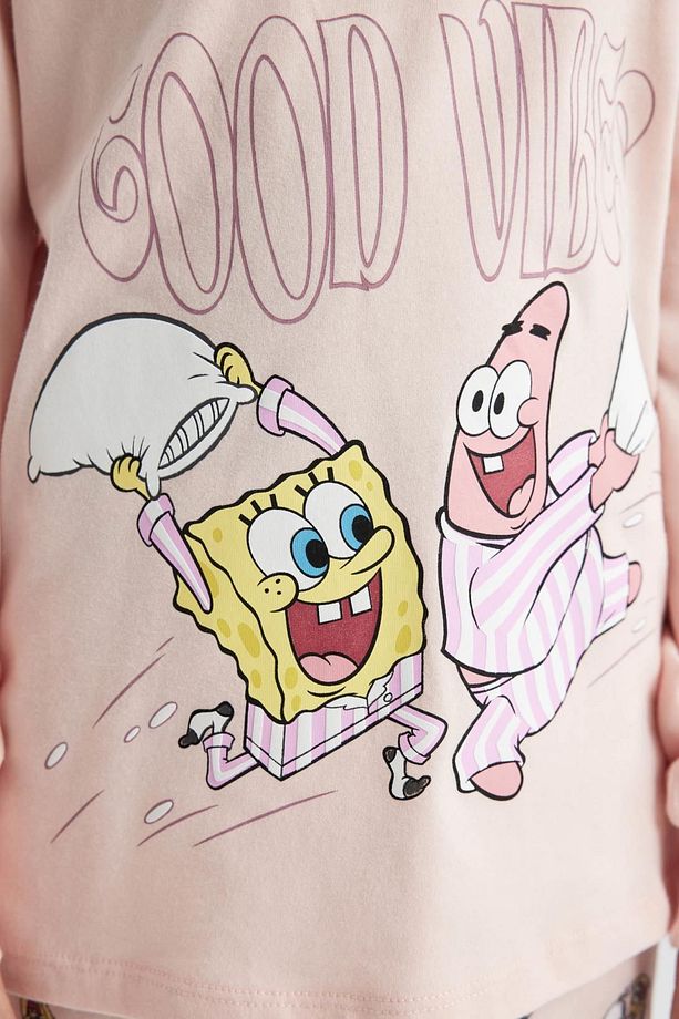 Kız Çocuk Spongebob Uzun Kollu Pijama Takımı B7299a823wn - 5