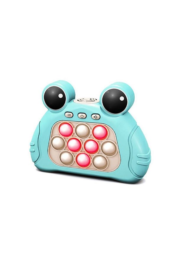 Popit Işıklı Oyun Stres Giderici Çocuk Fidget Kabarcık Elektronik Hızlı Quiçk Push Mavi - 7