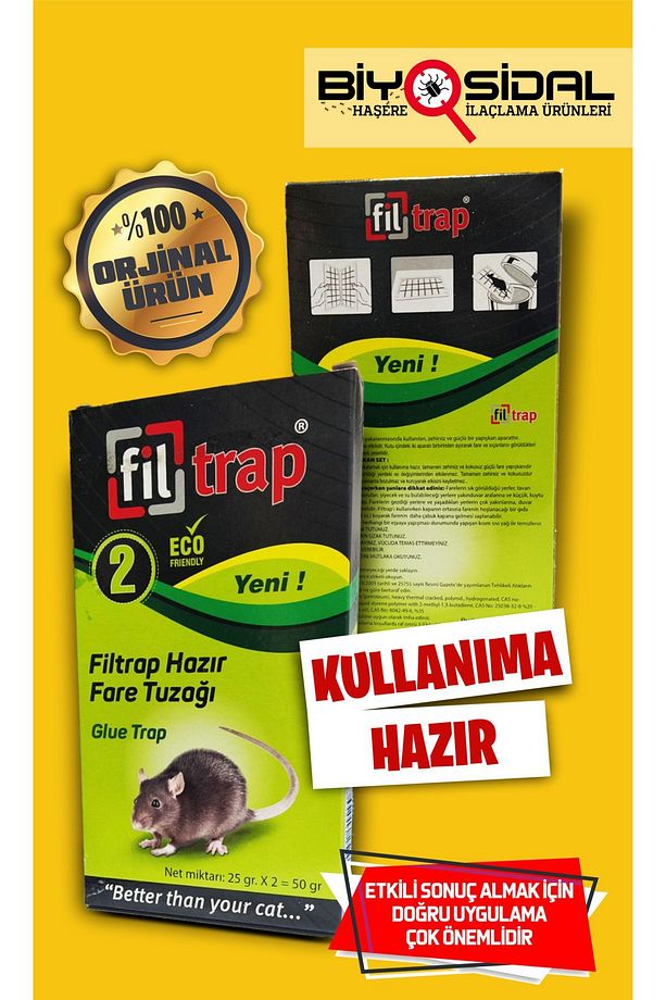 Yapışkanlı Fare Tuzağı 2 Li - 5