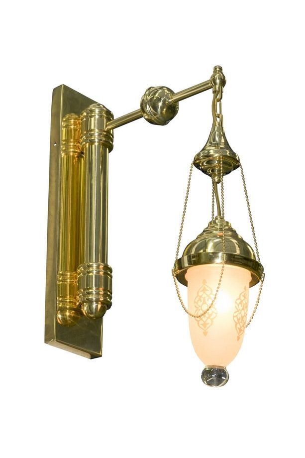 Osmanlı Model Duvar Lambası - Tek Kollu Pirinç Aplik - 1