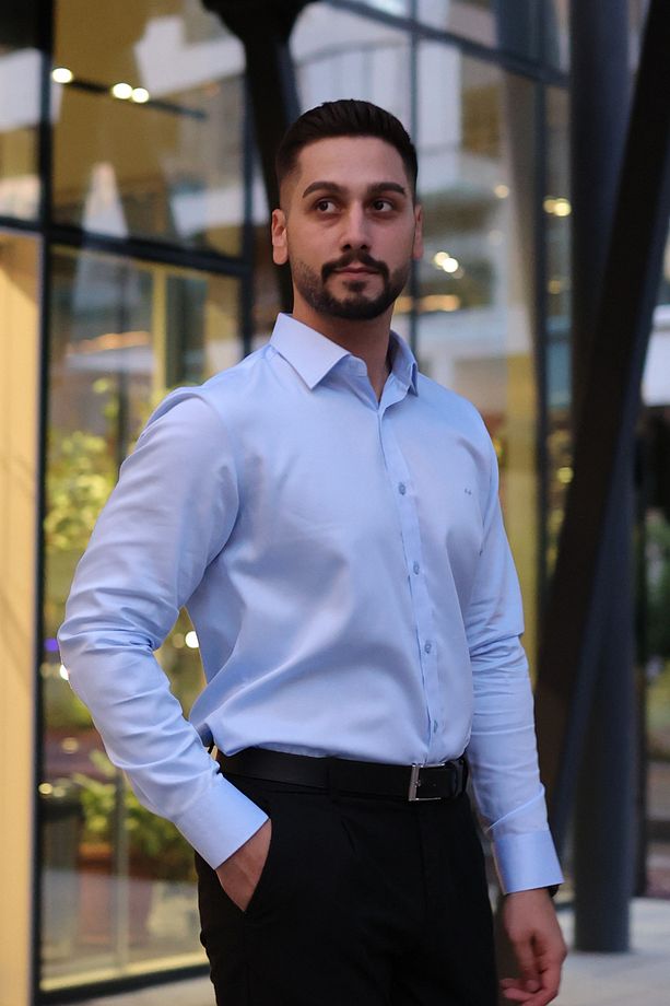 KOLAY ÜTÜLENEBİLİR PAMUKLU ERKEK GÖMLEK - 1