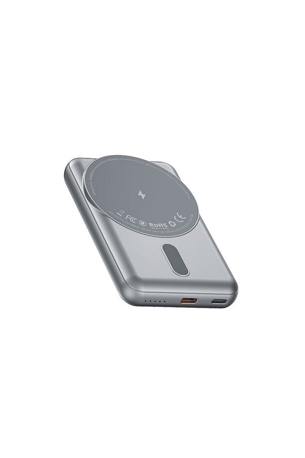 Taşınabilir Wireless Şarj ve PD Hızlı Şarj Özellikli Powerbank Wiwu PP02 15W 5000mAh Gümüş - 2