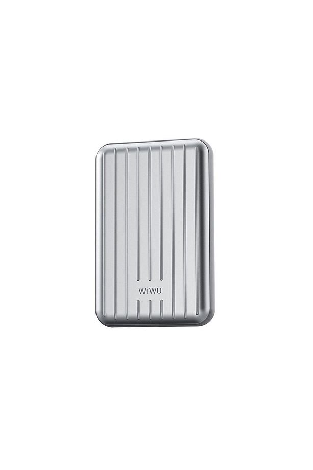 Taşınabilir Wireless Şarj ve PD Hızlı Şarj Özellikli Powerbank Wiwu PP02 15W 5000mAh Gümüş - 4