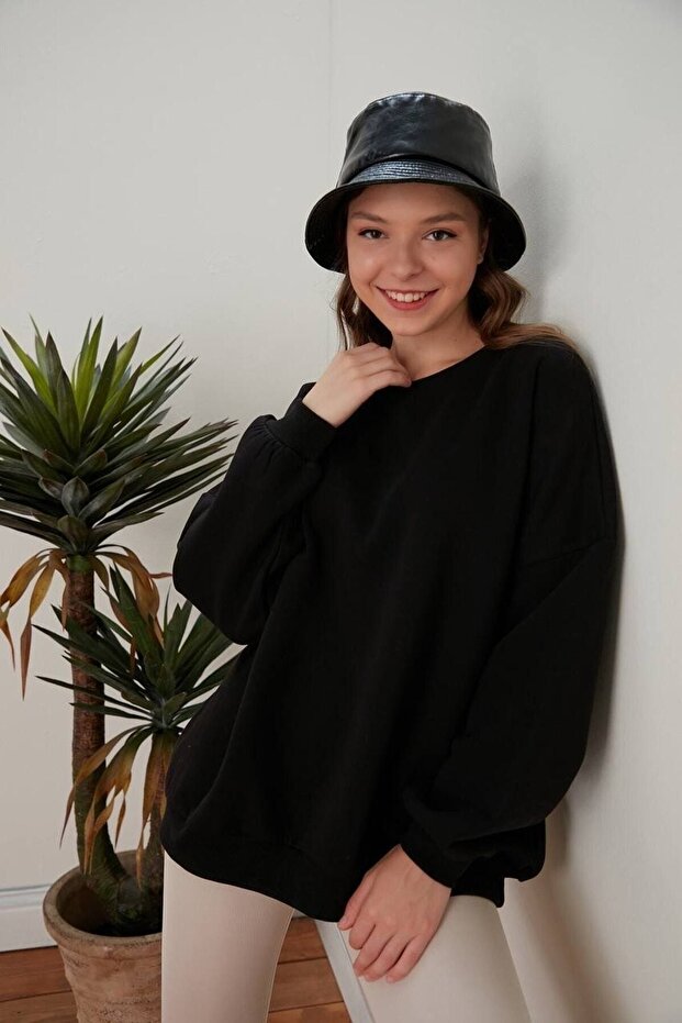 Oversize Knitted Ribbon Sweatshirt