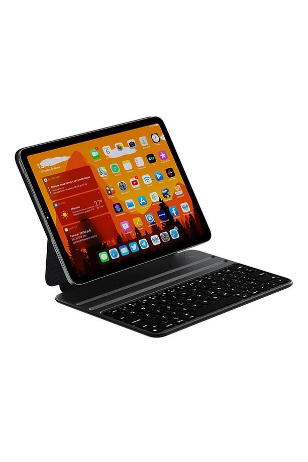 iPad Pro 10.9 2020 (4.Nesil) Uyumlu Klavyeli Kılıf Wiwu F16 Standlı ve Magnetik Tasarımlı - 1