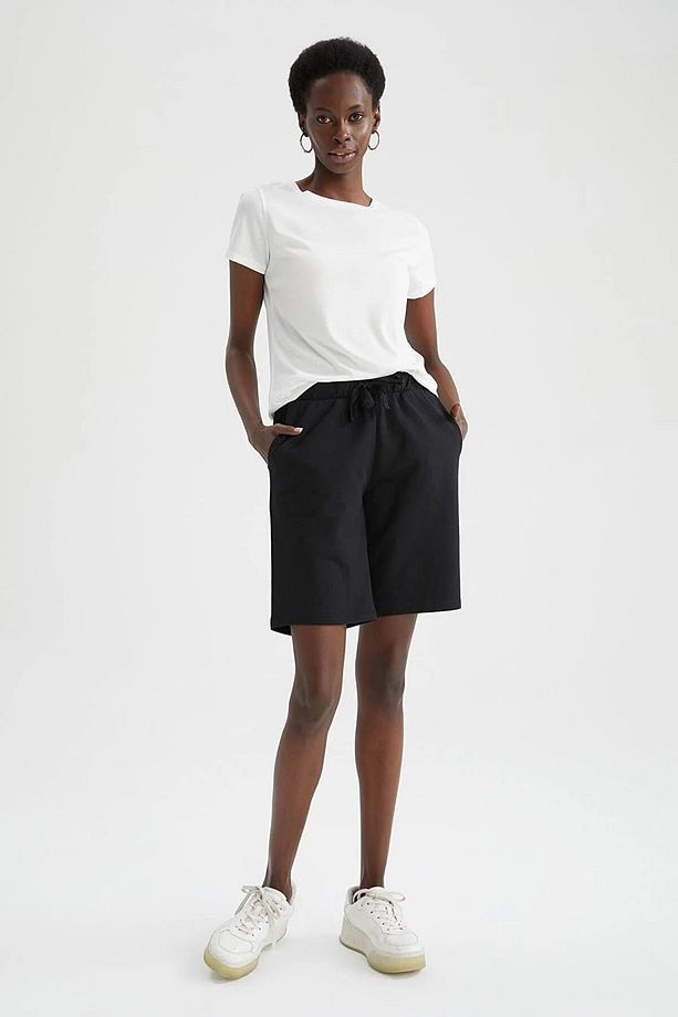 Relax Shift Way Unisex Cepli Basic Jogging Bermuda Şort - Sevgili Kombini (TEKLİ ÜRÜNDÜR) - 2