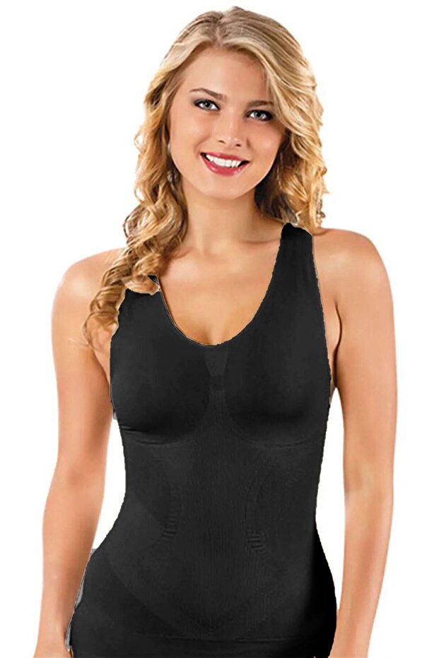 Active Time Women's Thick Strap Undershirt Corset Size 1, Slim Appearance, Knitted, Seamless