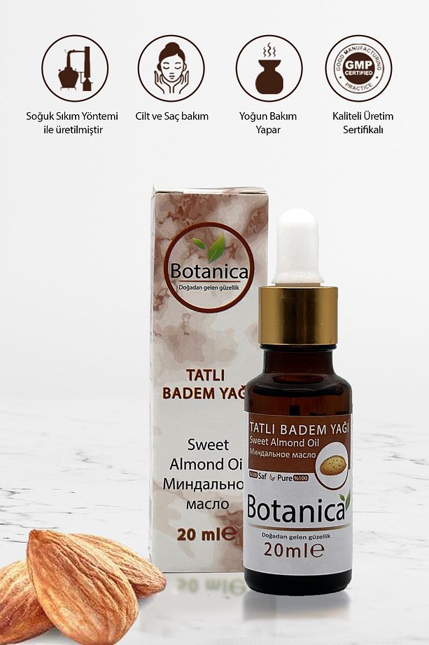 Saç Bakım Seti Hint Yağı Tatlı Badem Yağı 20 ml + 20 ml - 3