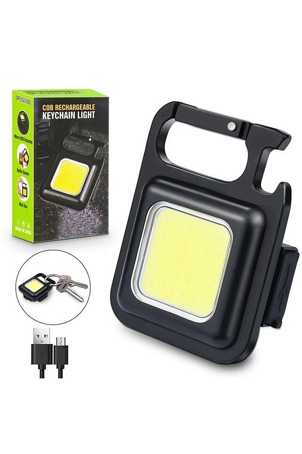 Mini El Feneri Led Mıknatıslı, Ayaklı, Anahtarlıklı Kamp, Acil Durum 800 Lümen 30 Cob - 3