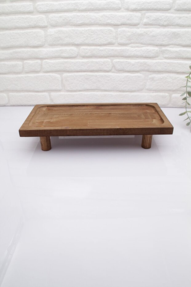 Multi-Purpose Rectangular Wooden Leg Riser Stand Presentation Organizer - 1