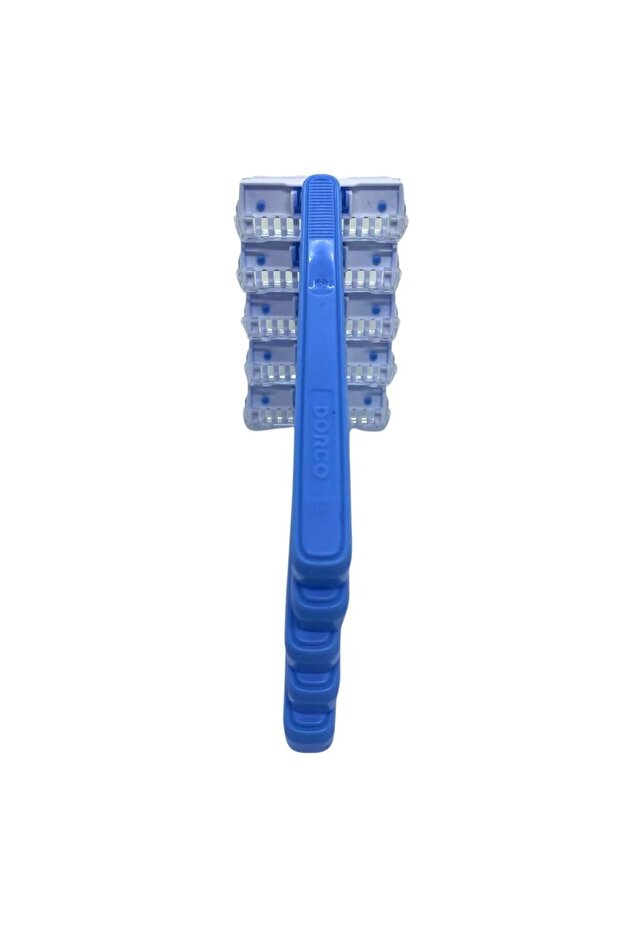 5-Piece Long Handle Bath Razor Set - Chrome Plated and Foam Skimmer - 6