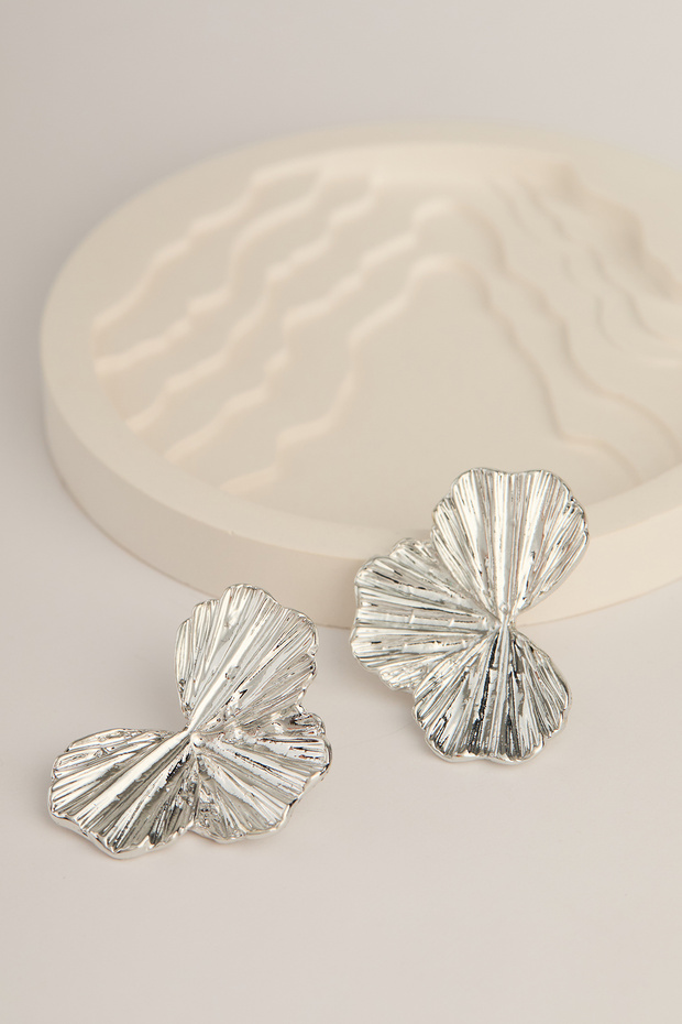 حلق فضي - موديل التصميم - 3