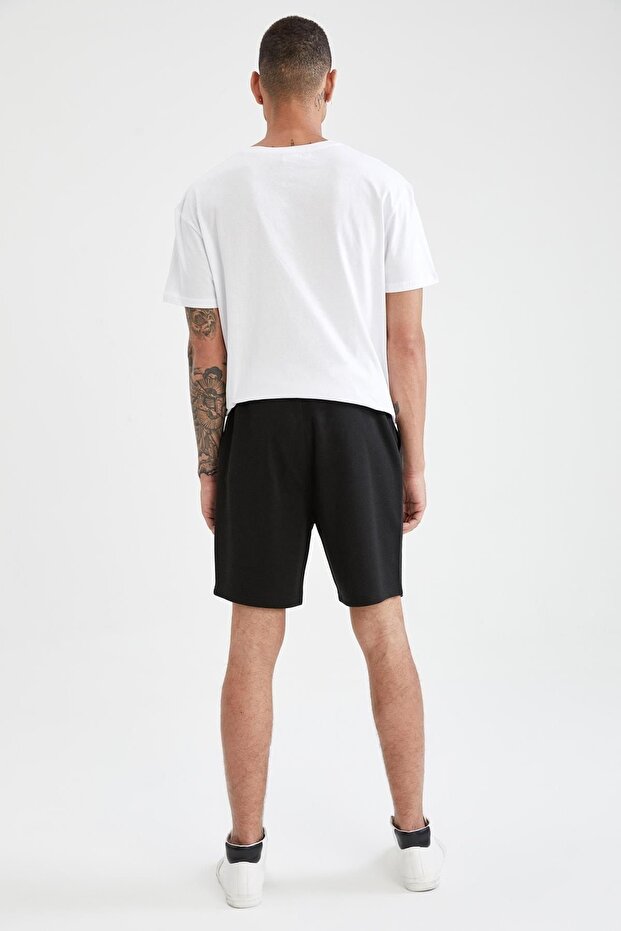 Regular Fit Basic Kapri Şort - 3