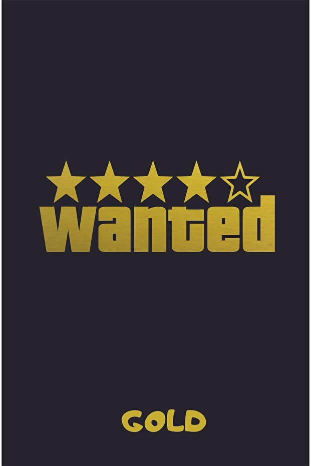 Wanted Sticker Car, Motorcycle, Helmet, Laptop, Glass Sticker 20x10 Cm