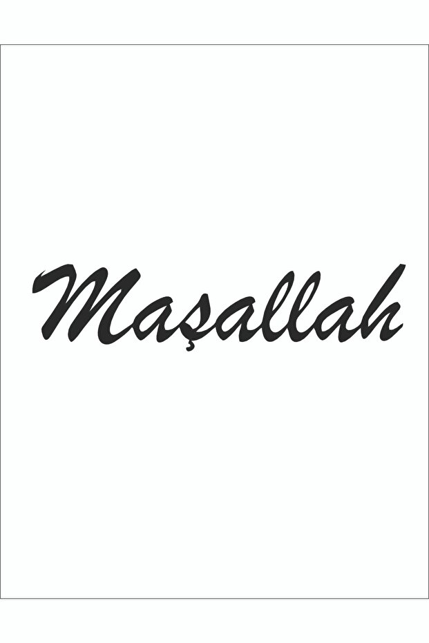 Mashallah Car Sticker 33x6 Cm