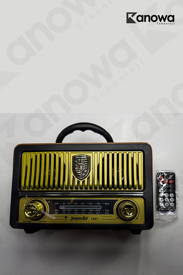 JPN-1961 Nostalji Radyo Bluetooth Hoparlör USB/SD/FM/BT - 2