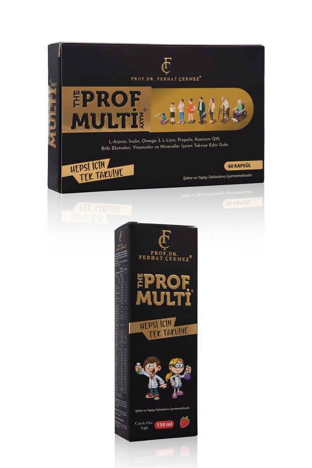 Profmulti Aile Paketi ( Profmulti Kids 150 ml - Profmulti Maxy 60 Tablet ) - 1
