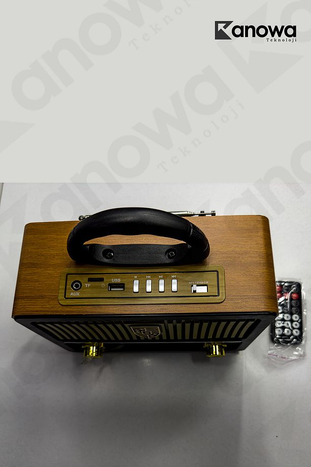 JPN-1961 Nostalji Radyo Bluetooth Hoparlör USB/SD/FM/BT - 3