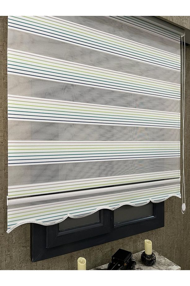 Vp10674.v04 Renk Geçişli Zebra Ve Stor Perde Etek Dilimli - 3