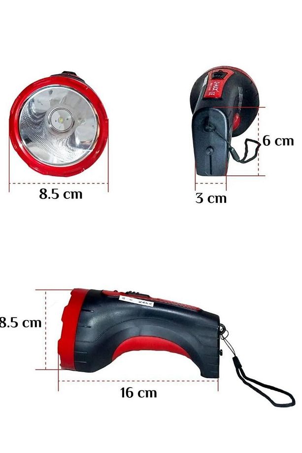 Ultra Güçlü Tutma Kemerli, Projektör El Feneri AC220V 50 HZ 10W LED - 6