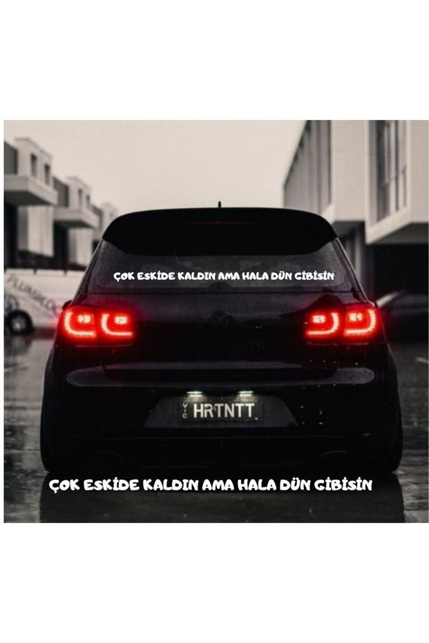 You Are So Long Agone, But You Still Feel Like Yesterday Sign on the Back of the Vehicle
