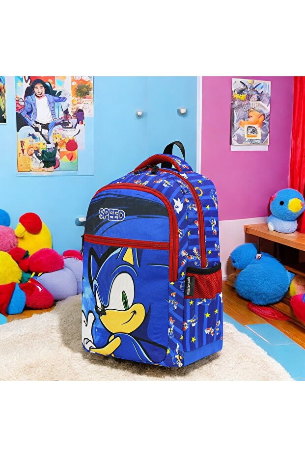 Primary School Orthopedic Waterproof 3 Compartment Primary School Boy's Backpack with Water Bottle