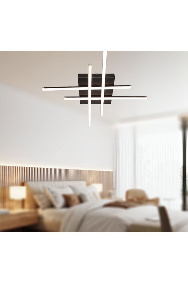 TT036-SY TT Aydınlatma Hashtag Modeli Mat Siyah ( Gün Işığı ) Led Avize - 3