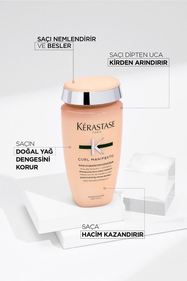 Curl Manifesto Bain Hydratation Douceur Shampoo 250ml 1KER266 - 3