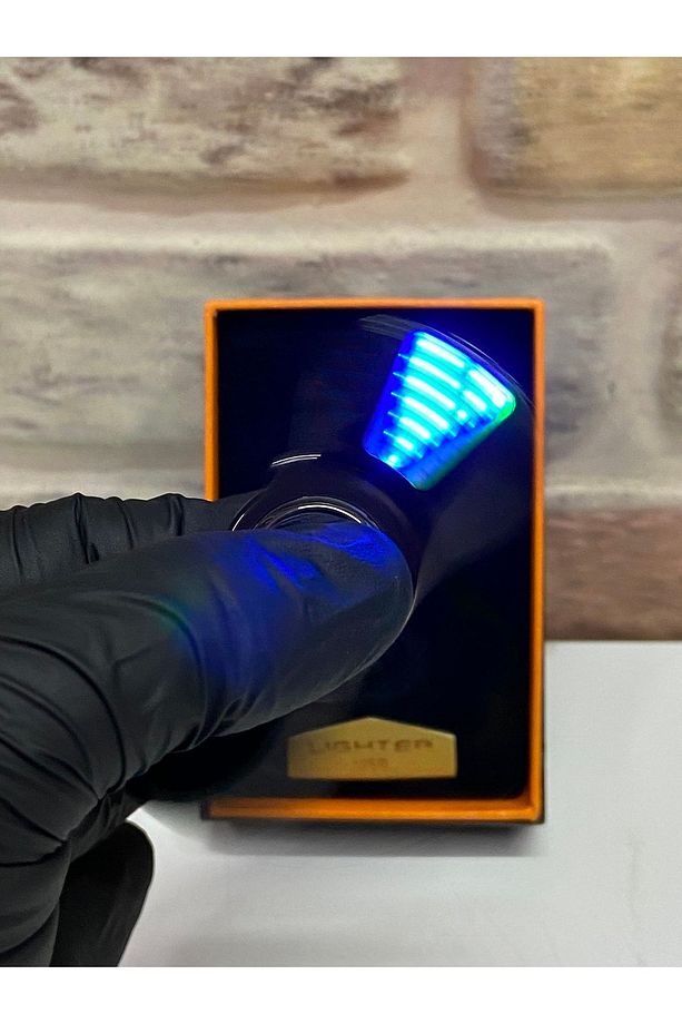 Ledli Özel Üretim Usb Şarjlı Stres Çark Fümeı Çakmak - 6