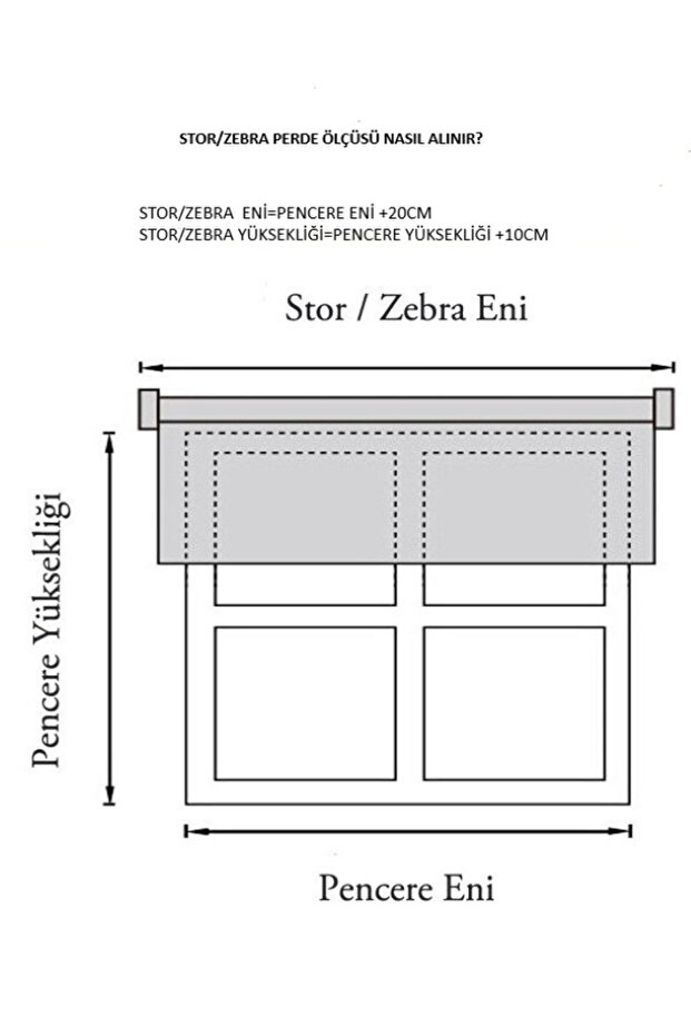 ZEBRA PERDE KREM - 3