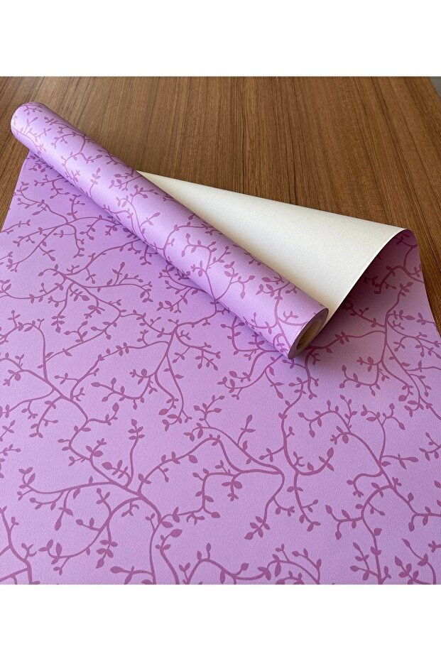 Pembe Yaprak Ithal Duvar Kağıdı (5m²) - 2