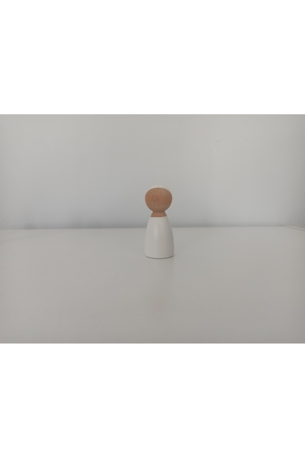 Wooden Toy Peg Doll White Pegdoll