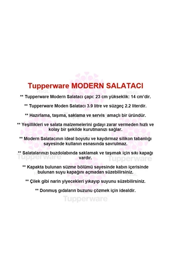 Salata Kurutucusu - 4
