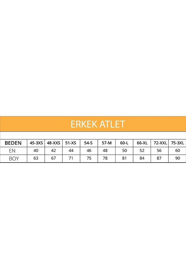 %100 Pamuklu Süprem Erkek Penye Atlet / 3 adet - 2