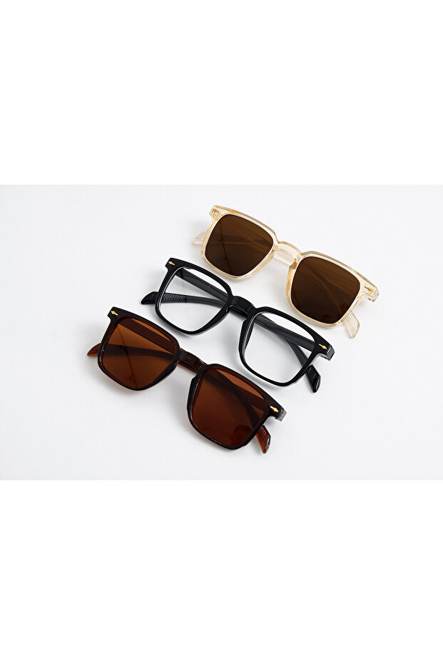 NEW SEASON ADVANTAGEOUS ARROW COMBINATION 3-PIECE SET SUNGLASSES SET