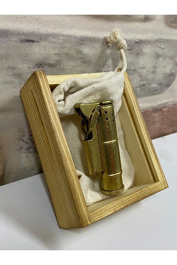Marka Eskitme Model Benzinli Sarı Renk Isme Özel Çakmak - 7