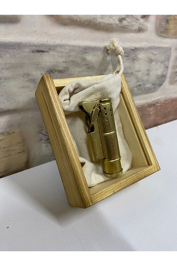 Marka Eskitme Model Benzinli Sarı Renk Isme Özel Çakmak - 3
