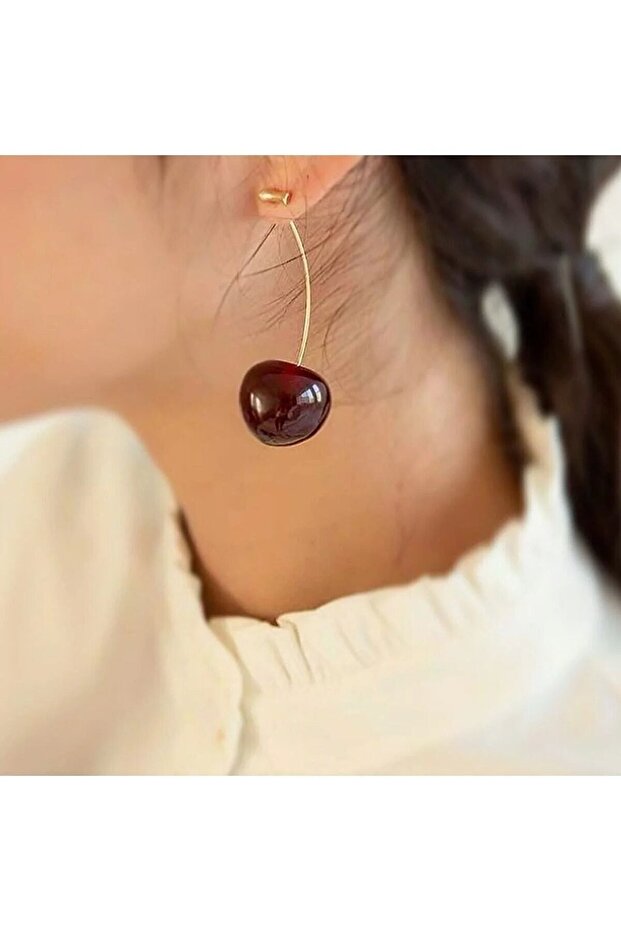 Kadın Kiraz Küpe - 2