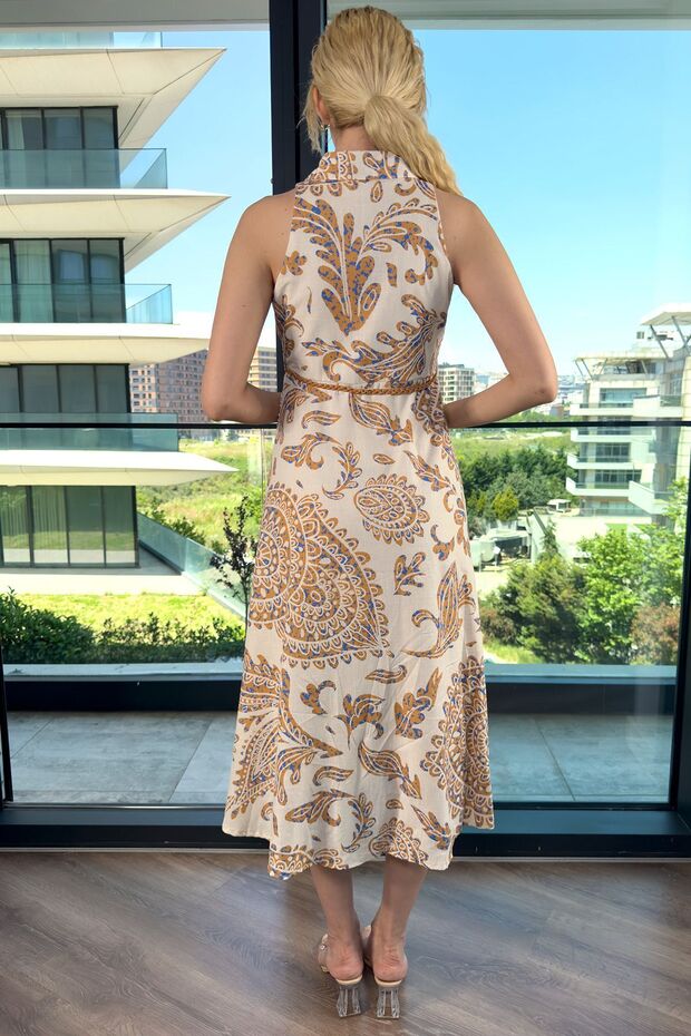 Rochie Lungă de In - Design Eleganță - 6