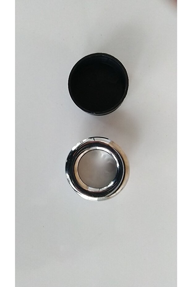 Krom /siyah Gömme Kulp (35 Mm) 5 Adet - 1