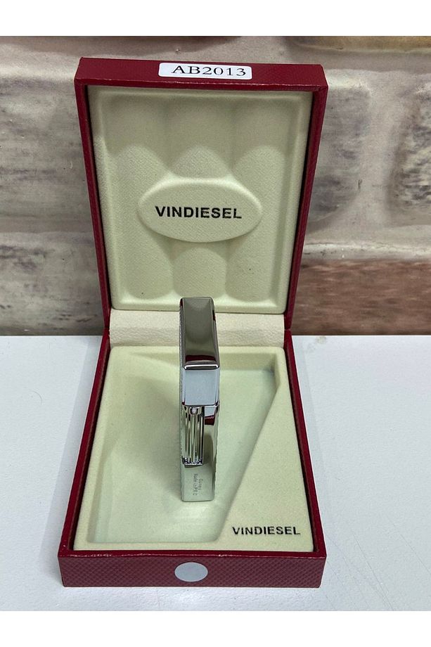 Marka Gümüş Gri Nokta Desenli Model Isme Özel Çakmak - 8